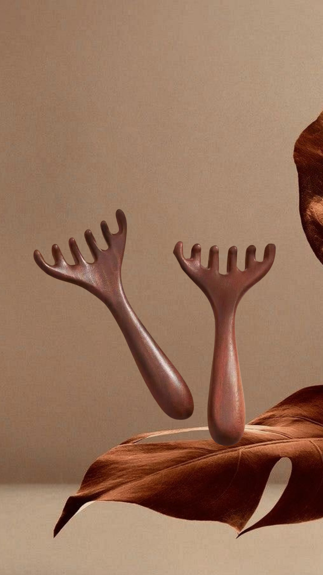 Hoofdhuid-Massagetool van Hout